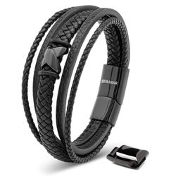 SERASAR Lederarmband "Flake" für Herren, mit günstig online kaufen