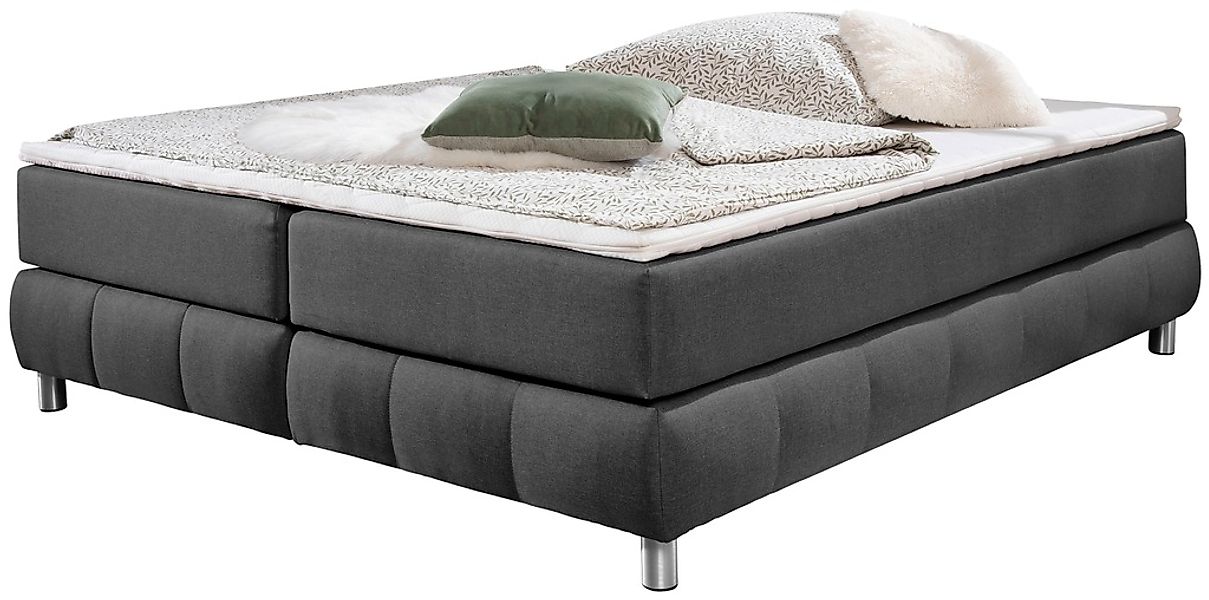 andas Boxspringbett »Salo« Ohne Kopfteil, inkl. Topper, auch in Überlänge 2 günstig online kaufen