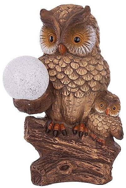 Wohnando LED Dekoobjekt Eulen-Dekoration mit beleuchteten Schneekugel für D günstig online kaufen