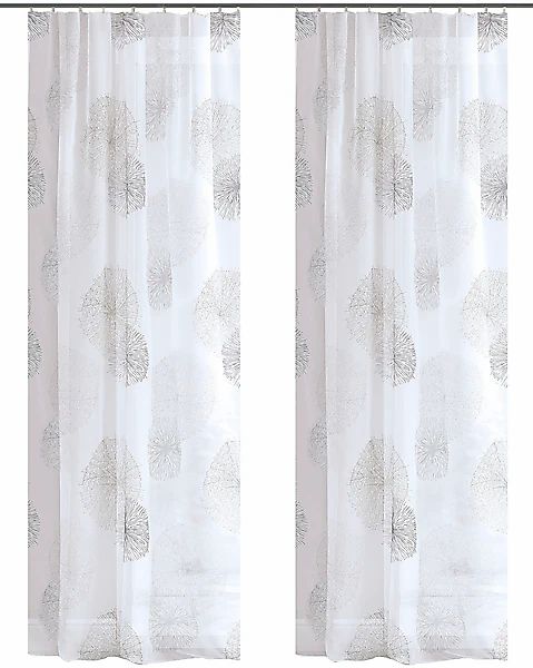 HOME WOHNIDEEN Vorhang »RAWLINS«, (2 St.), 2er Pack Zugbandschal RAWLINS be günstig online kaufen