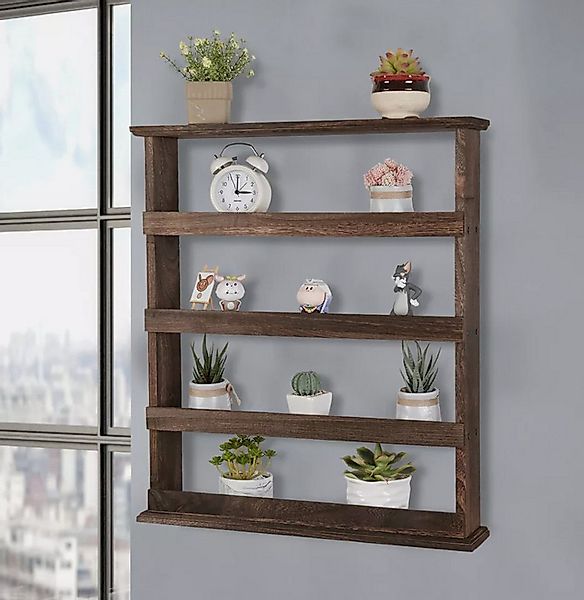 Holz Lichter Wandregal Wandregal, Küchenregal, Badregal, Holz Gewürzregal 4 günstig online kaufen