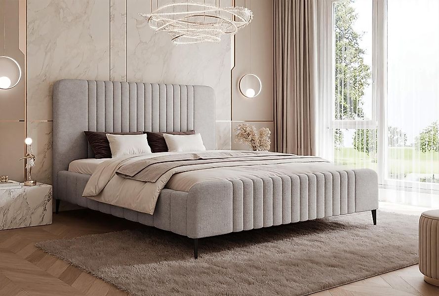 Compleo Polsterbett Design Bett mit hohen günstig online kaufen