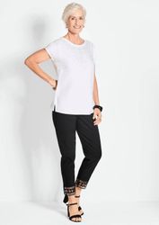 GOLDNER Schlupfhose Freizeithose LOUISA mit Spitzenabschluss günstig online kaufen