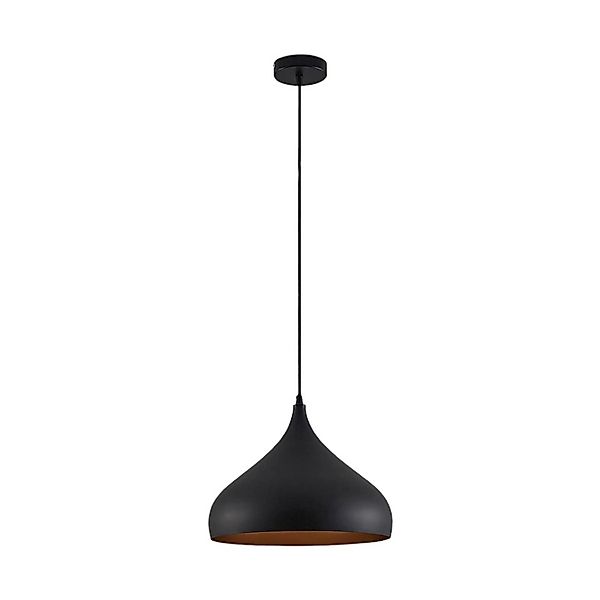 Lindby Pendelleuchte Ritana 9624336 Modern in Schwarz aus Aluminium 1-flamm günstig online kaufen