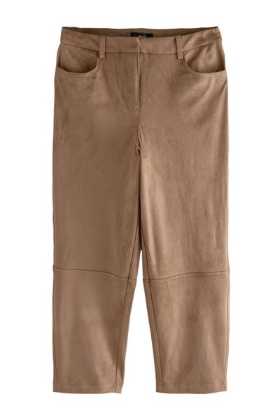 Next Lederimitathose Hose mit Barrel-Bein aus günstig online kaufen
