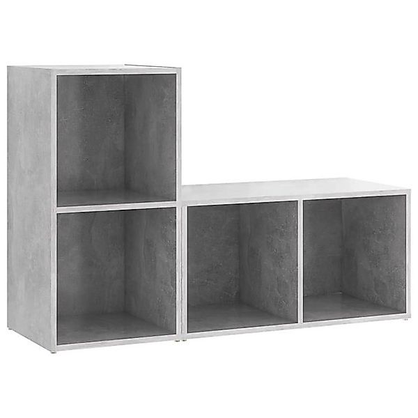 furnicato TV-Schrank TV-Schränke 2 Stk. Betongrau 72x35x36,5 cm Holzwerksto günstig online kaufen