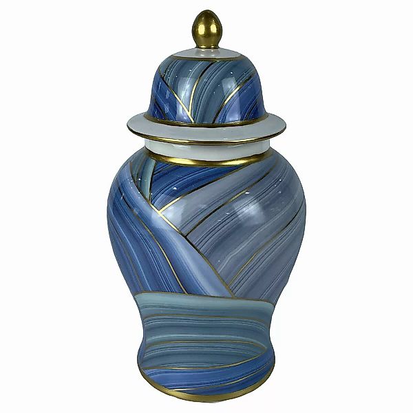 Vase Dkd Home Decor Porzellan Blau Moderne (17 X 17 X 31 Cm) günstig online kaufen