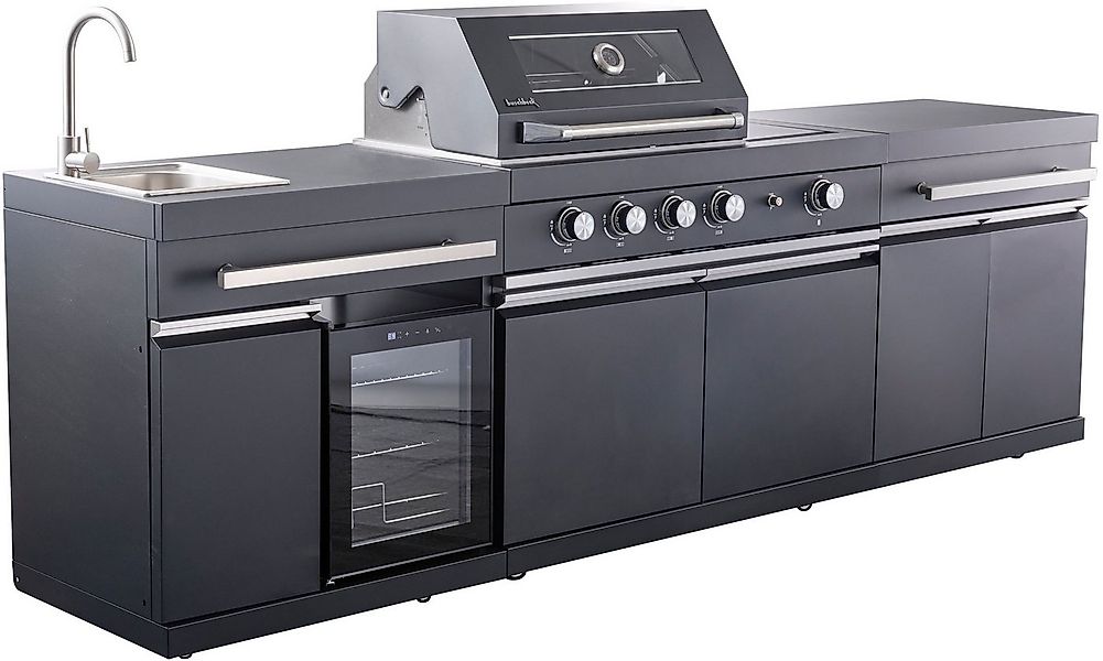 Buschbeck Outdoor-Küche »King Range« mit Sizzle Zone und Kühlschrank, BxTxH günstig online kaufen