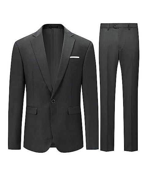 Allthemen Anzug (2 tlg) Slim Fit Ein Knopf Herrenanzug im eleganten Look günstig online kaufen