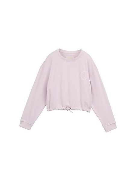 TOM TAILOR Sweatshirt Cropped Sweatshirt mit Print günstig online kaufen