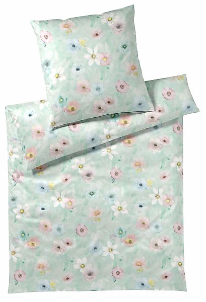 Elegante Bettwäsche "Pastel Jersey" 2 Stk. angenehmes Hautgefühl günstig online kaufen