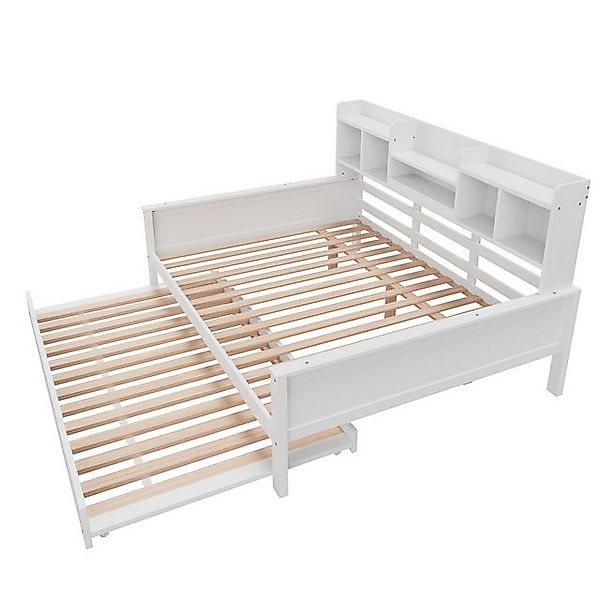 EXTSUD Ausziehbett Ausziehbares Schlafsofa Massivholz, Ausziehbett, mit Sta günstig online kaufen