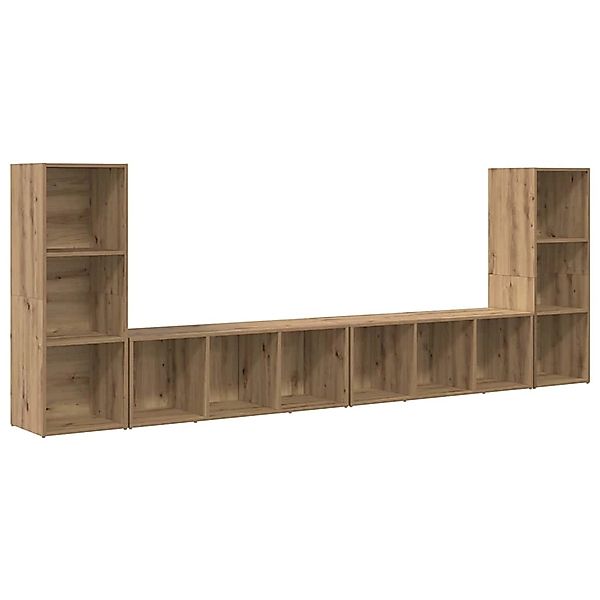 vidaXL TV-Schrank 4 Stk Artisan-Eiche 37 x 35 x 107,5 cm Holzwerkstoff 3393 günstig online kaufen