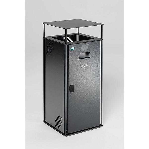 PROREGAL Robuster Kombiascher Mit Dach Und Einwurfrahmen 51 Liter HxBxT 90 günstig online kaufen