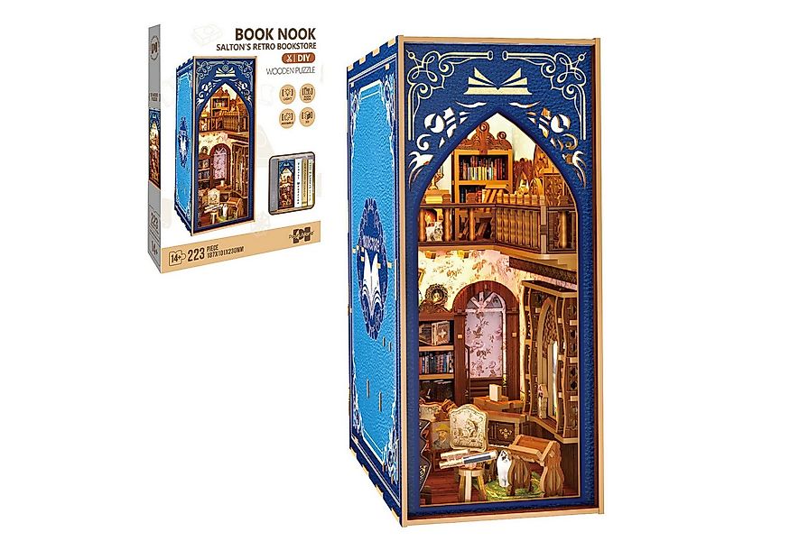 Esun Buchstütze Book Nook KIT, DIY Buchstütze Bausatz mit LED-Licht für Erw günstig online kaufen
