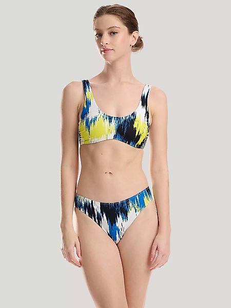 Wolford - Essentials Bikini Top, Frau, citron print, Größe: M günstig online kaufen