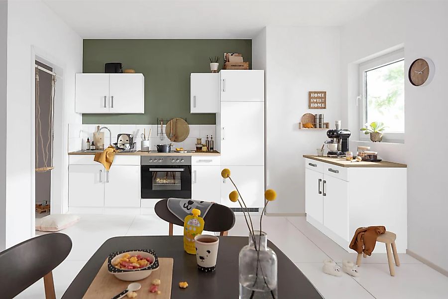 KOCHSTATION "KS-Gera" Breite 270 cm, wahlweise mit E-Geräten, mit Arbeitspl günstig online kaufen