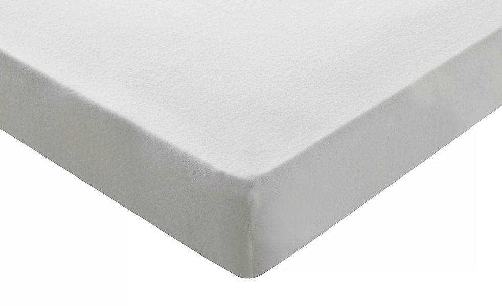 Flausch-Spannbetttuch - weiß - 180 cm - Sconto günstig online kaufen
