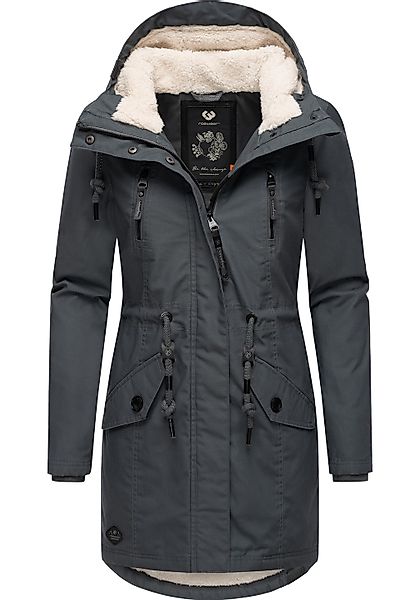 Ragwear Wintermantel "Elsie", stylischer Winterparka mit Kapuze und Teddyfl günstig online kaufen
