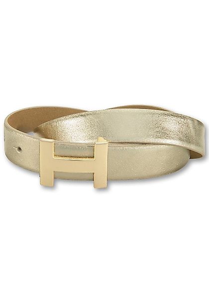 Silbergift Koppelgürtel, mit goldfarbener Designschließe günstig online kaufen
