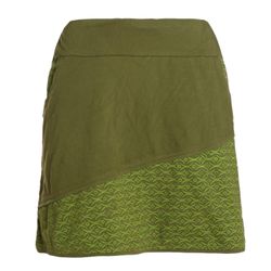 Vishes Minirock Damen A-Linie Rock Baumwolle günstig online kaufen