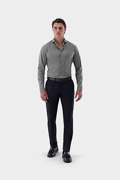 Jerseyhemd mit Nadelstreifen Tailor Fit günstig online kaufen