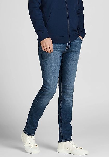 Jack & Jones "JJIGLENN – Jeans mit Gürtelschlaufen und Used-Waschung" Used, günstig online kaufen