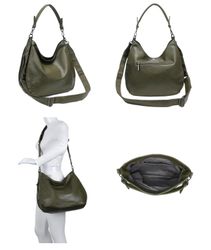 ITALYSHOP24 Schultertasche DAMEN TASCHE SHOPPER Hobo günstig online kaufen