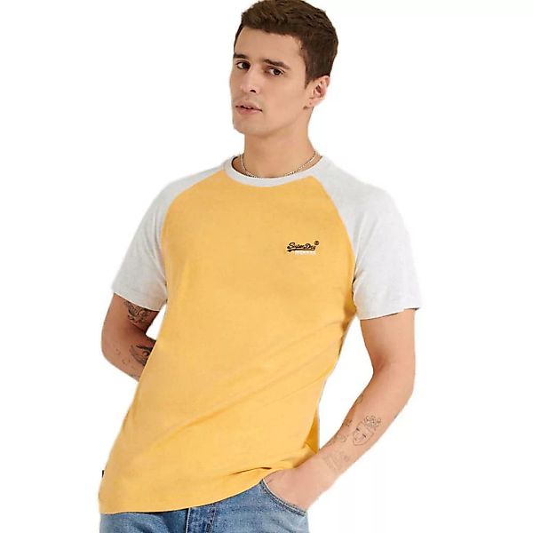 Superdry Orange Label Baseball Kurzarm T-shirt M Ochre Marl/Ice Marl günstig online kaufen