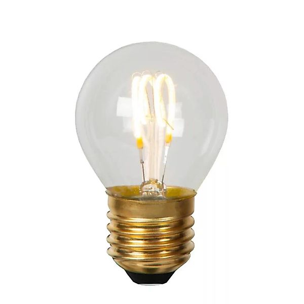 LED Leuchtmittel E27 - Tropfen P45 in Transparent 3W 210lm 2700K 1er-Pack günstig online kaufen