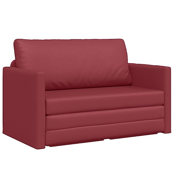 vidaXL Sofa Boden Schlafsofa 2-in-1 Weinrot günstig online kaufen