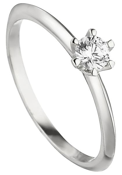 JOBO Fingerring "Ring mit Diamant Brillant 0,25 ct.", 585 Weißgold günstig online kaufen