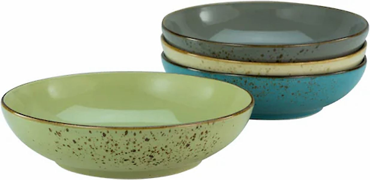 CreaTable Schale »NATURE COLLECTION«, 4 tlg., aus Steinzeug, Servierschale, günstig online kaufen