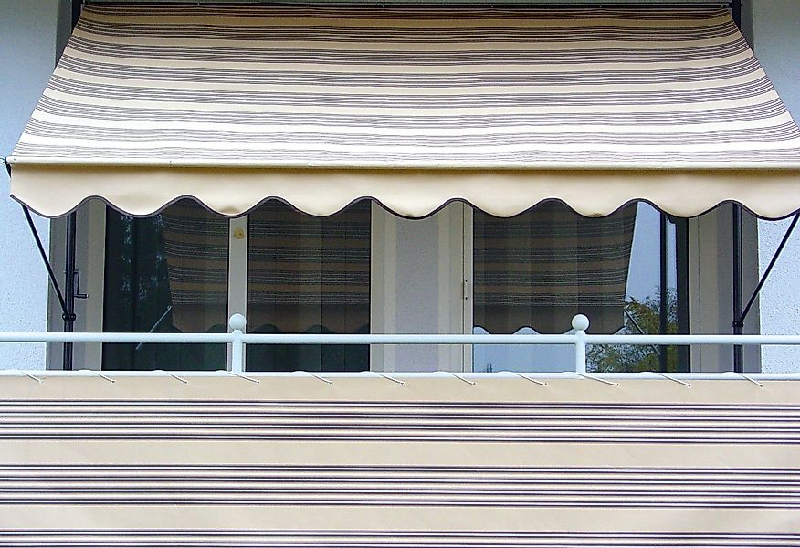 Angerer Freizeitmöbel Klemmmarkise beige-braun, Ausfall: 150 günstig online kaufen