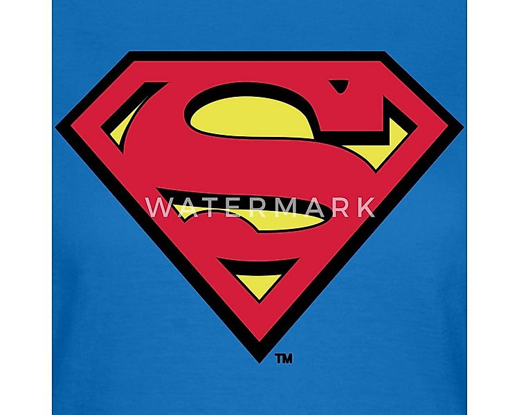 Spreadshirt T-Shirt DC Comics Superman Logo Original Karneval Frauen T-Shir günstig online kaufen