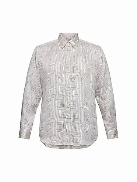 Esprit Langarmhemd Satinhemd mit Print günstig online kaufen
