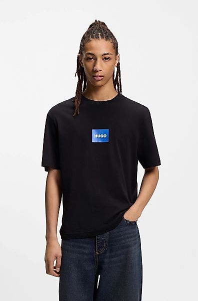 HUGO Blue T-Shirt Regular Fit, Kurzarm, Hugo-Print günstig online kaufen