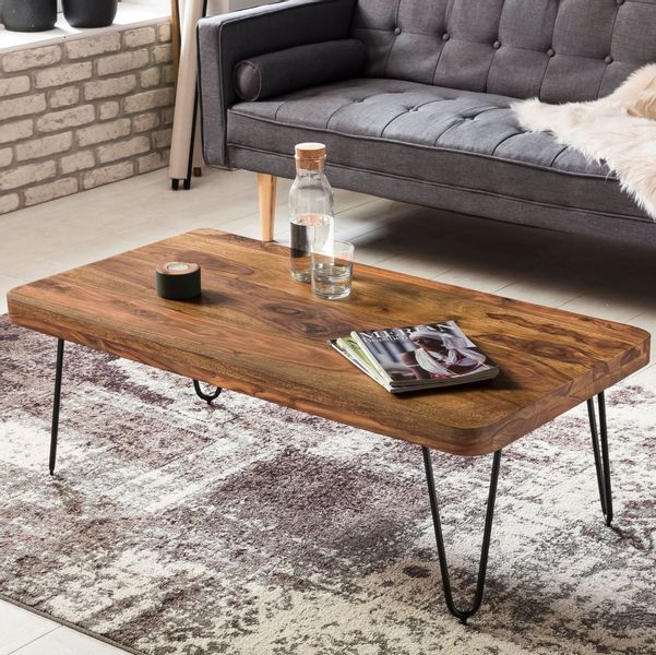 FINEBUY Couchtisch SuVa2462_1 (Massivholz 115x60x40 cm günstig online kaufen