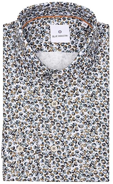 Blue Industry Hemd mit Muster - Größe 40 günstig online kaufen