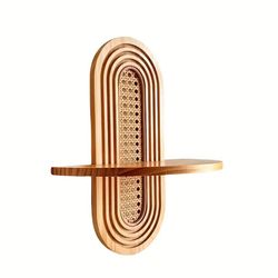 Coonoor Wandregal aus Holz im Mid-Century günstig online kaufen