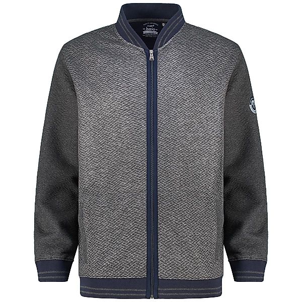 Hajo Sweatjacke aus Baumwollmischung Farbe mittelgrau Größe: 4XL günstig online kaufen