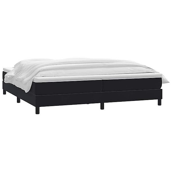 vidaXL Bett Boxspringbett mit Matratze Schwarz 200x210 cm Samt günstig online kaufen