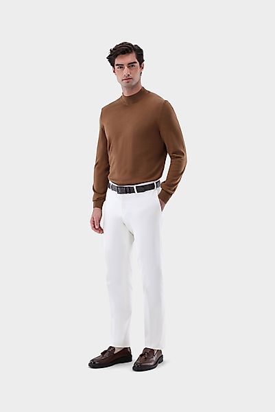 Stehkragenpullover aus Merzerisierter Merinowolle günstig online kaufen