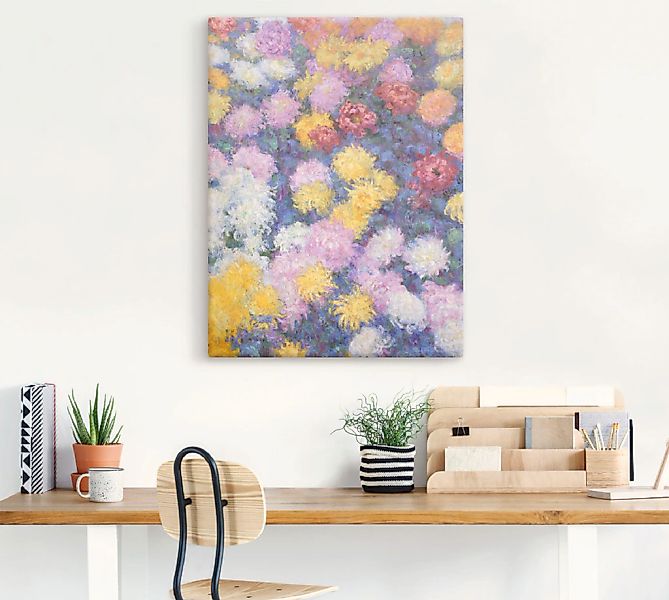 Artland Leinwandbild »Chrysanthemen. 1897«, Blumenwiese, (1 St.), auf Keilr günstig online kaufen