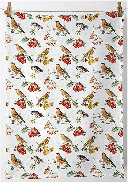 Ambiente® Geschirrtuch Autumn birds, (1-tlg., 1-teilig), günstig online kaufen