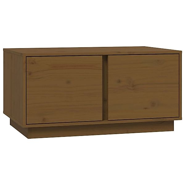 vidaXL Couchtisch Honigbraun 80x50x40 cm Massivholz Kiefer Modell 1 günstig online kaufen