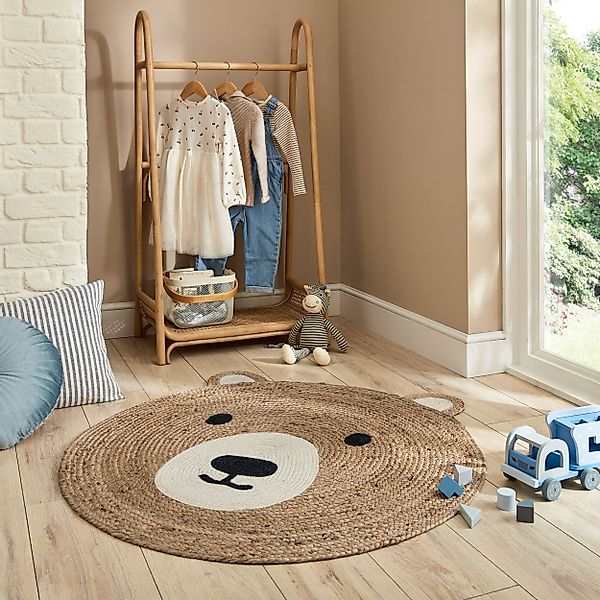 FLAIR RUGS Teppich Jute Kinder, rund, günstig online kaufen