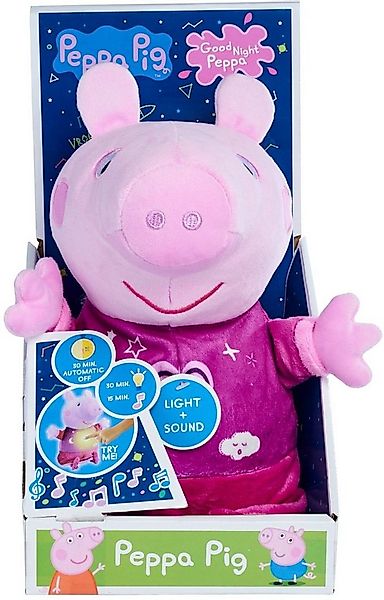 SIMBA Plüschfigur Stofftier Peppa Pig Gute Nacht Peppa Licht und Musik 25cm günstig online kaufen