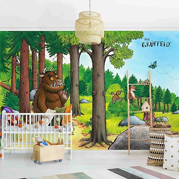 Bilderwelten Kindertapete Grüffelo - Waldspaziergang bunt Gr. 192 x 192 günstig online kaufen