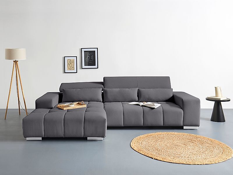 COTTA Ecksofa Orion L-Form, mit Kopfteilverstellung günstig online kaufen